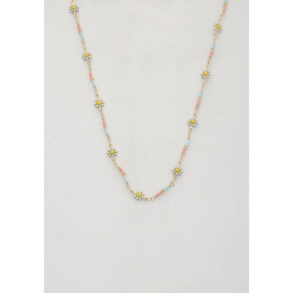 Flower Beaded Necklace